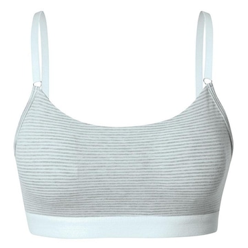 Top Fitness com Bojo She Alças Cotton com Bojo Removível - Feminino