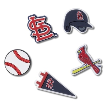 Jibbitz Crocs Mlb St. Louis Cardinals Pack com 5 Peças Único