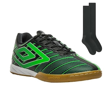 Chuteira Futsal Umbro Velocita Elixir + 1 Par de Meião - Adulto