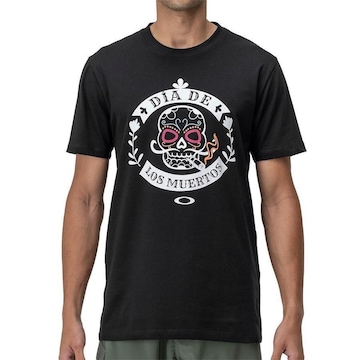 Camiseta Oakley Dia de Los Muertos Skull Graphic Sm24 - Masculina