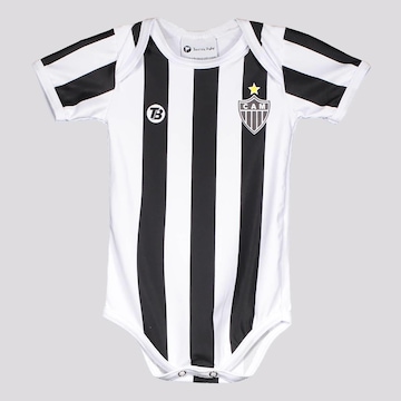 Body do Atlético Mineiro Torcida Baby Listrado Uv - Infantil