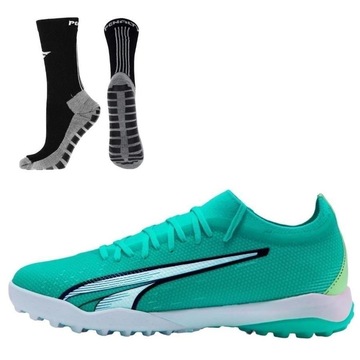 Chuteira Society Puma Ultra Match Tt + 1 Par de Meias Antiderrapante - Adulto