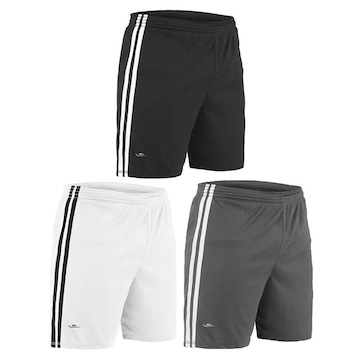 Kit de Calções Elite Oreste Granillo Plus Size - 3 Unidades - Masculino