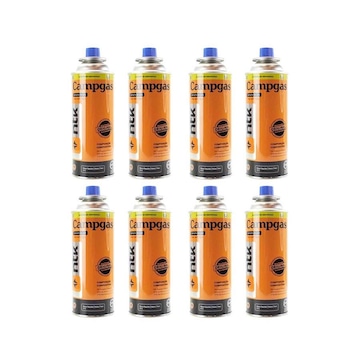 Kit de Cartuchos de Gás Nautika Campgás Fogareiro - 8 Unidades