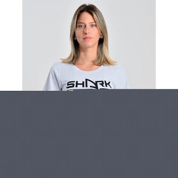 Camiseta Baby Look Shark Shf23I060 - Feminina