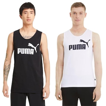 Kit 2 Camisetas Regata Puma Essentials Tank - 2 Unidades - Masculina