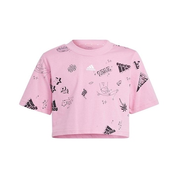 Blusa Cropped adidas Brand Love - Infantil