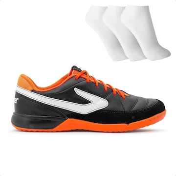 Chuteira Futsal Topper Titanium + 3 Pares de Meias - Adulto