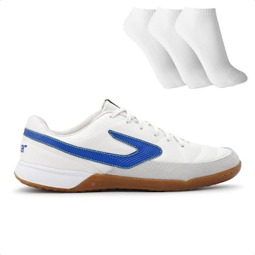 Chuteira Futsal Topper Titanium + 3 Pares de Meias - Adulto