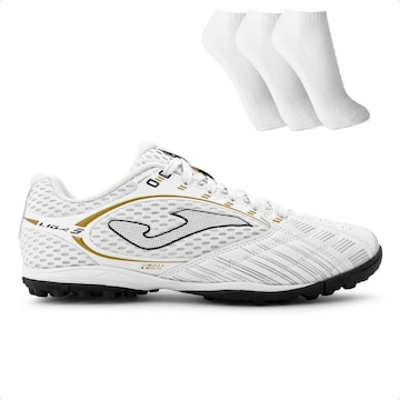 Chuteira Society Joma Liga 5 + 3 Pares de Meias - Adulto