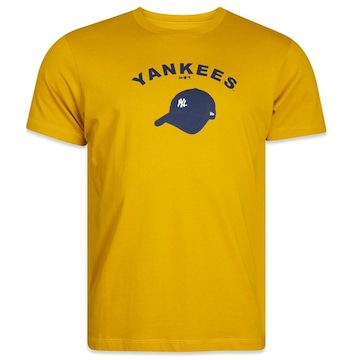 Camiseta New Era Baby Look Mlb New York Yankees - Feminina