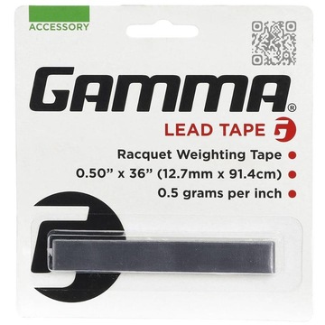 Chumbo para Balanceamento de Raquete Beach Tennis Gamma Lead Tape 36" X 1/2"