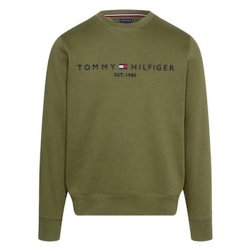 Blusão de Moletom Tommy Hilfiger Logo Sweatshirt - Masculino