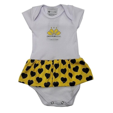 Body Saia Criciúma Coração 033Bxs Torcida Baby - Infantil