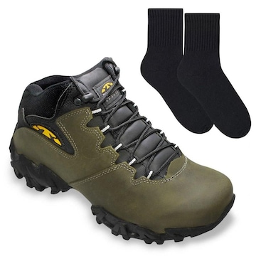 Bota Adventure Bull Terrier Bruce + Par de Meia - Masculina