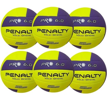 Kit Bola de Vôlei Penalty 6.0 Pro X - 6 unidades