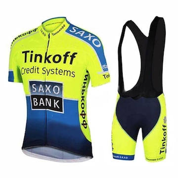 Roupa de Ciclismo Cyco Mod Tinkoff: Camisa + Bretelle - Masculino