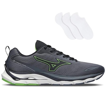 Tênis Mizuno Wave Dynasty 5 + 3 Pares de Meias - Masculino