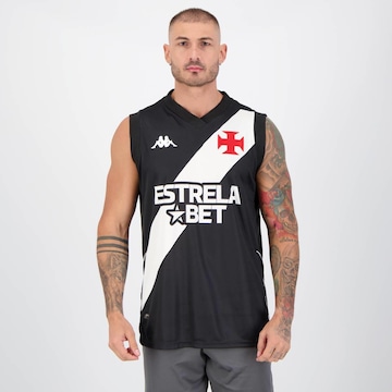 Camiseta Regata Kappa Vasco Basquete I 2023 - Masculina