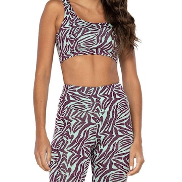 Top Fitness FitDance Zebrado - Feminino