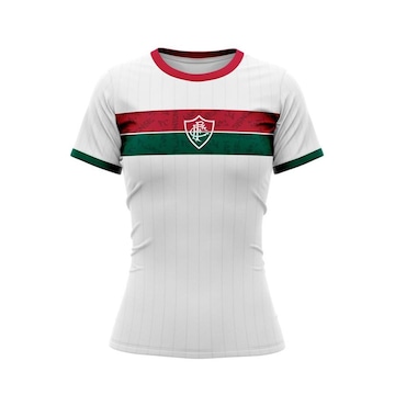 Camisa do Fluminense Baby Look Stencil Braziline - Feminina