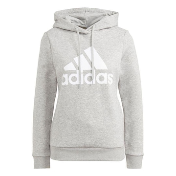 Blusão de Moletom com Capuz adidas Fleece Capuz Essentials Logo - Feminino