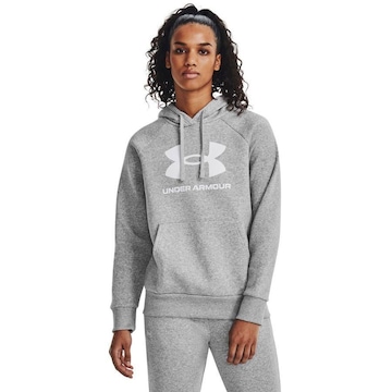 Blusão de Moletom com Capuz Under Armour Rival Fleece Big Logo - Feminino