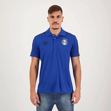 Camisa Polo do Grêmio Viagem 2022 Umbro - Masculina