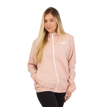 Jaqueta com Capuz Puma Corta Vento Ess Solid - Feminina