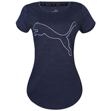 Camiseta Puma Performance Heather Cat - Feminina