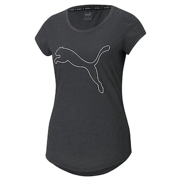 Camiseta Puma Performance Heather Cat - Feminina