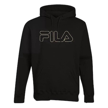 Blusão de Moletom Fila com Capuz Letter Outline Winter F11L238 - Masculina