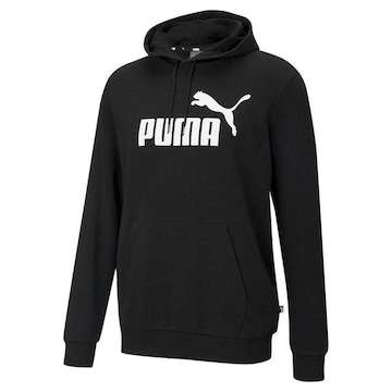 Blusão de Moletom Puma M com Capuz Essentials Big Logo - Masculino