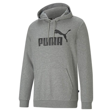 Blusão de Moletom Puma M com Capuz Essentials Big Logo - Masculino