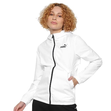 Jaqueta com Capuz Puma Corta Vento Ess Solid - Feminina