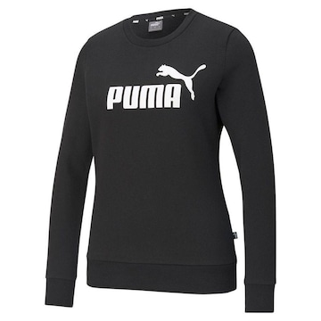 Blusão de Moletom Puma Essentials Logo Crew Fl - Feminino