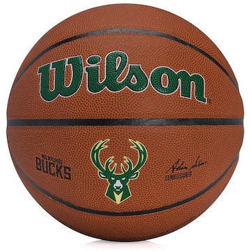 Bola de Basquete Wilson Nba Team Alliance Milwaukee Bucks Tam 7