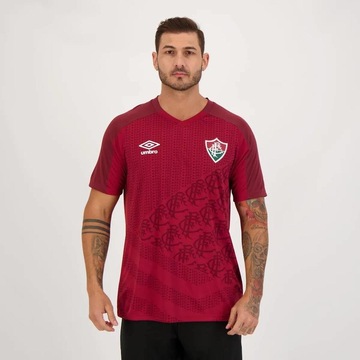 Camisa do Fluminense 2022 Treino Grená Umbro - Masculina