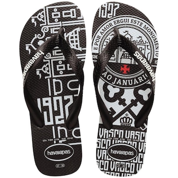 Chinelo Havaianas Top Times Vasco Da Gama - Masculino