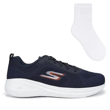 Tênis Skechers Go Run Fast-Quake + 1 Par de Meias Color Sports - Masculino