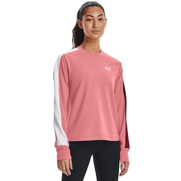 Blusão de Moletom sem Capuz Under Armour Rival Terry Colorblock - Feminino