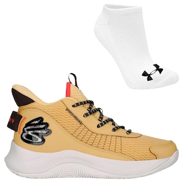 Tênis Under Armour Charged Curry 3Z7 + Par de Meia - Masculino