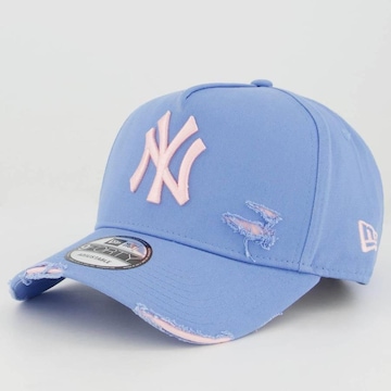 Boné Aba Curva New Era Mlb New York Yankees 940 Destroyed - Strapback - Adulto