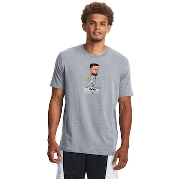 Camiseta de Basquete Under Armour Curry Bobble Head - Masculina