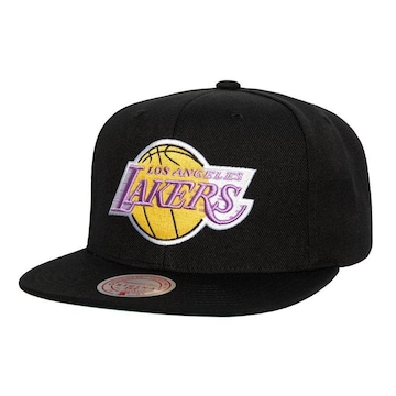 Boné Mitchell & Ness Nba Top Spot Snapback Los Angeles Lakers Preto - Mitchell & Ness