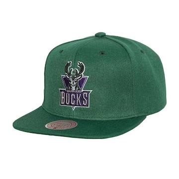 Boné Aba Reta Mitchell & Ness Nba Conference Patch Hwc Milwaukee Bucks - Snapback - Adulto