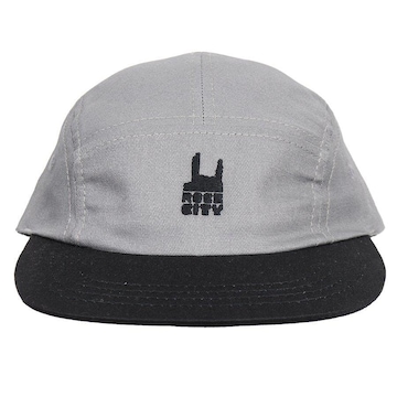 Boné Aba Curva Rock City Logo Five Panel - Strapback - Adulto