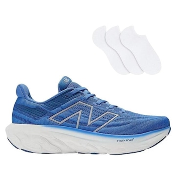 Kit Tênis New Balance Fresh Foam X 1080 V13 + 3 Pares de Meias - Masculino