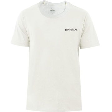 Camiseta Rip Curl Brand Logo Tee Bone - Masculina