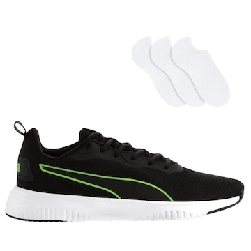 Tênis Puma Masculino Flyer Flex + 3 Pares De Meia